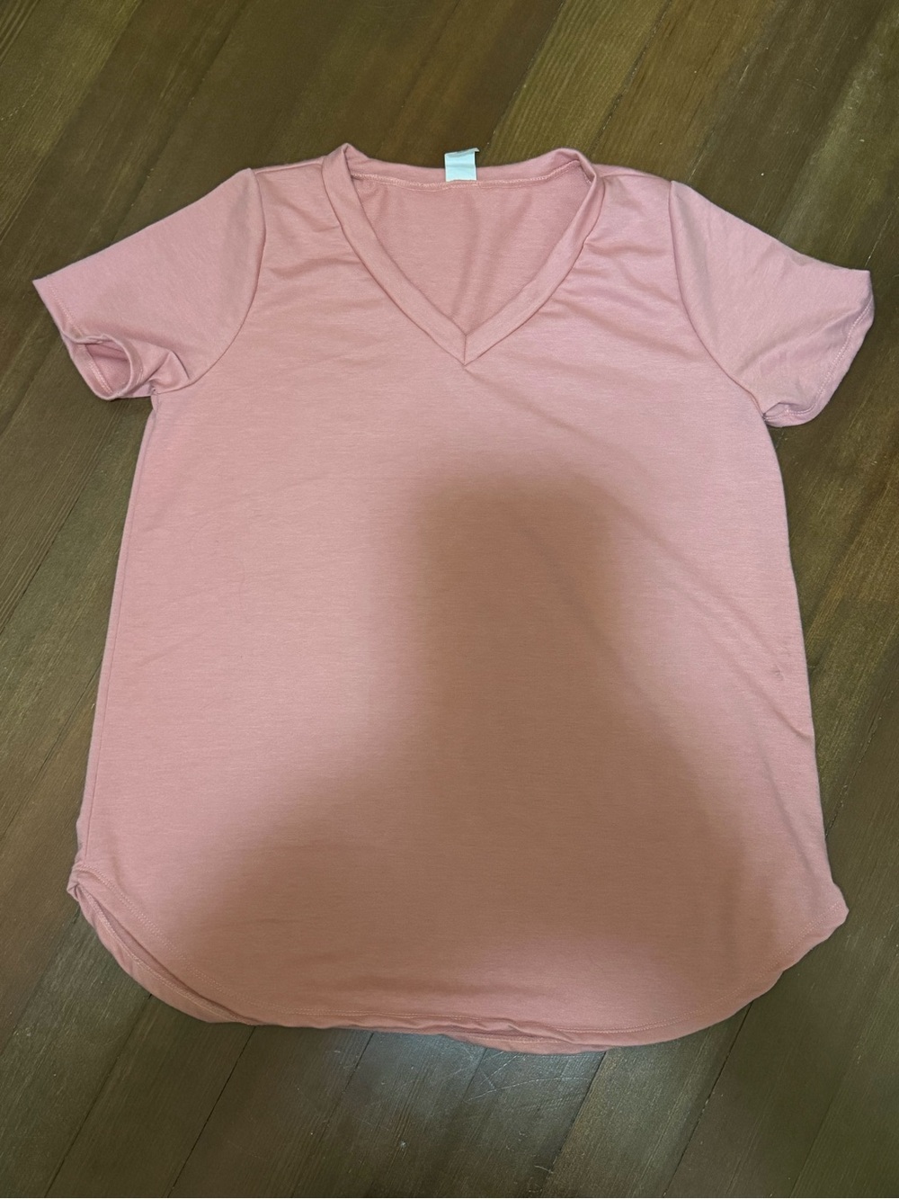 Sew In Love Women's V-Neck Short Sleeve Top - Rose Pink
